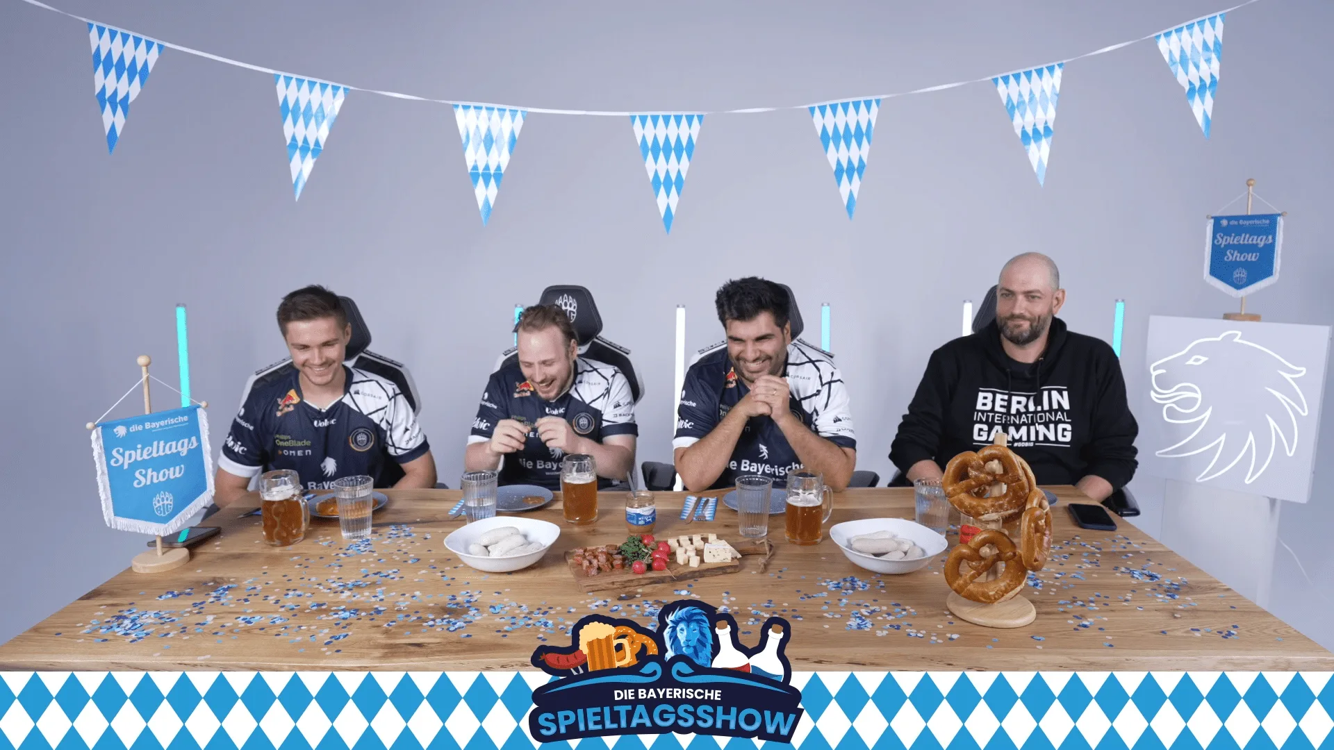 Sendeset der Bayerischen Spieltagsshow im BIG Studio